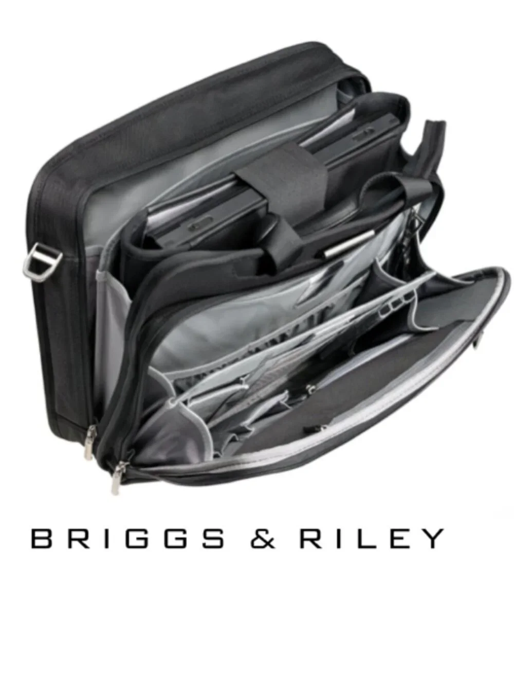 Briggs & Riley @work Medium Slim Brief - Black